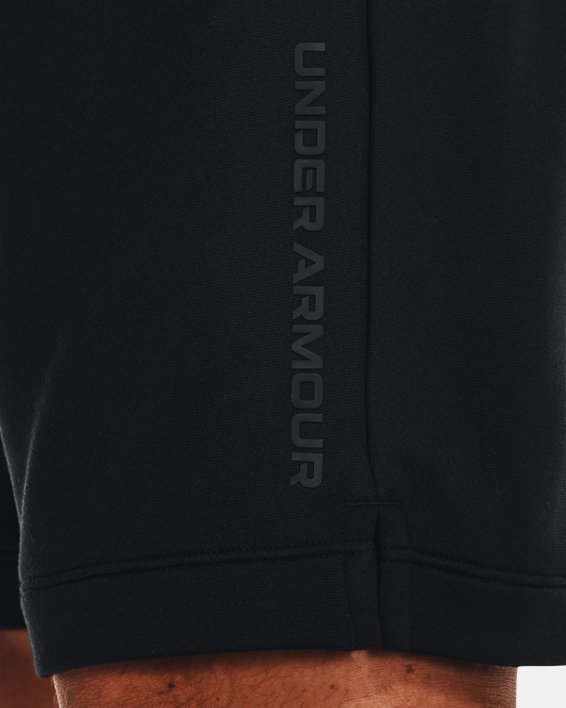 Herren UA Armour Shorts aus French Terry, Black, pdpMainDesktop image number 3